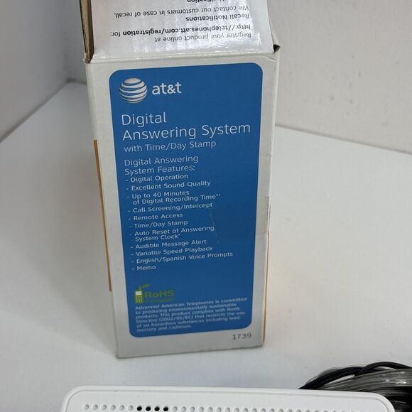 AT&T 1739 Digital Answering Machine System - working condition. - Picture 4 of 6